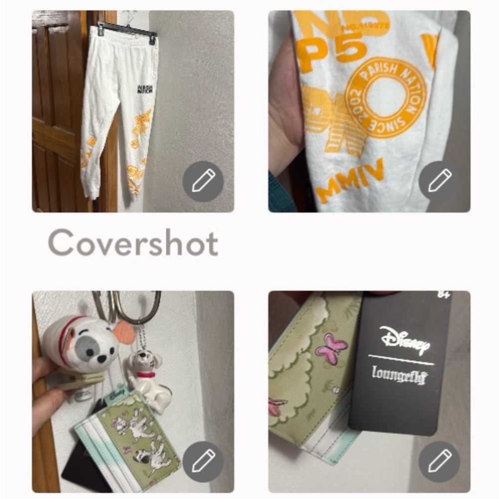 Disney🐾Loungefly ID holder+Chip Clip+🔑⛓️+Parish Nation cuff Sweats SzS